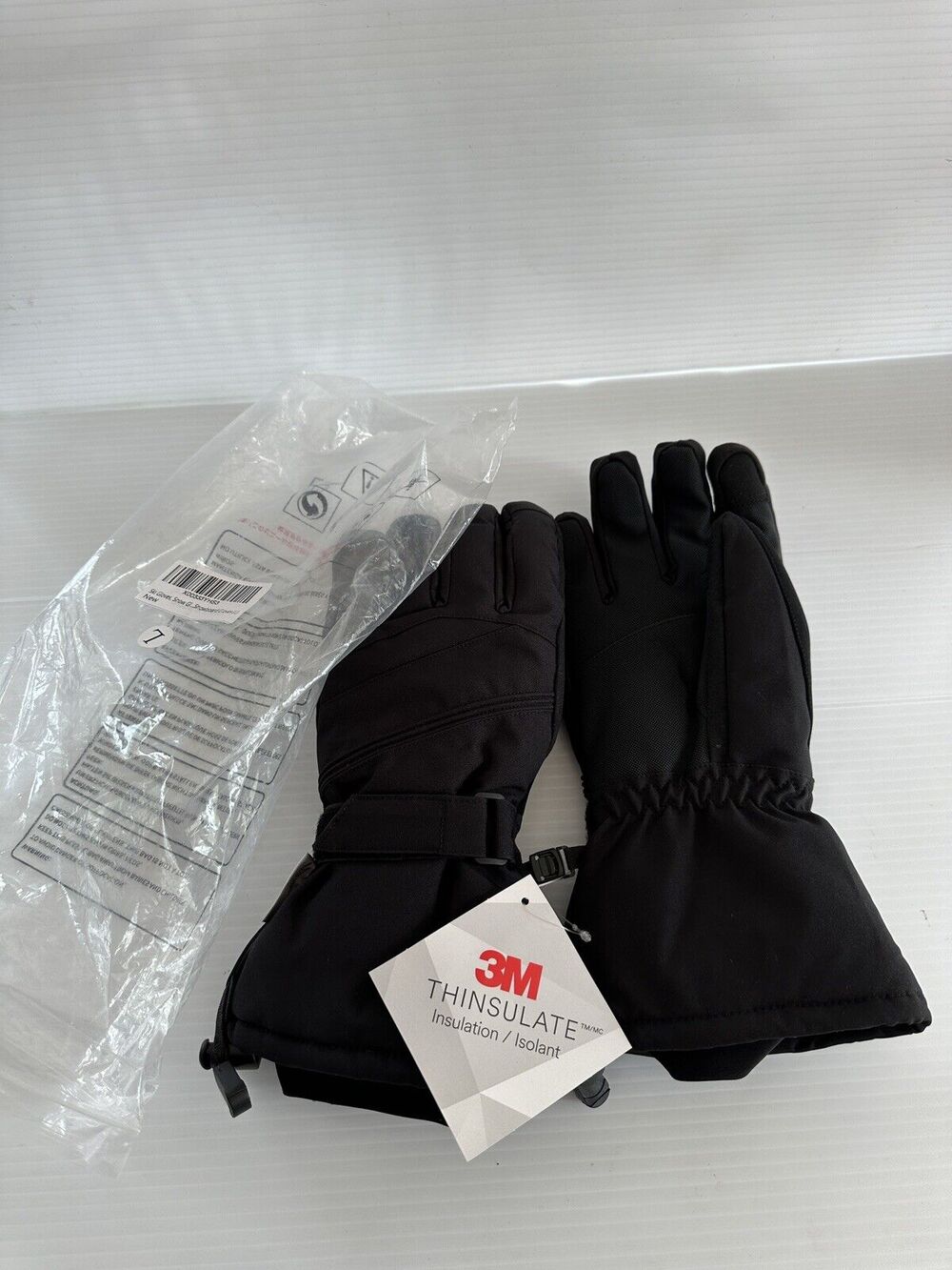 Mens 3M Thinsulate Lined Insulated Waterproof Winter Ski Gloves L